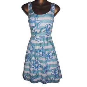 Lilly Pulitzer Sz 2 ROSWELL POSEY Dress Pinafore Style Sundress
